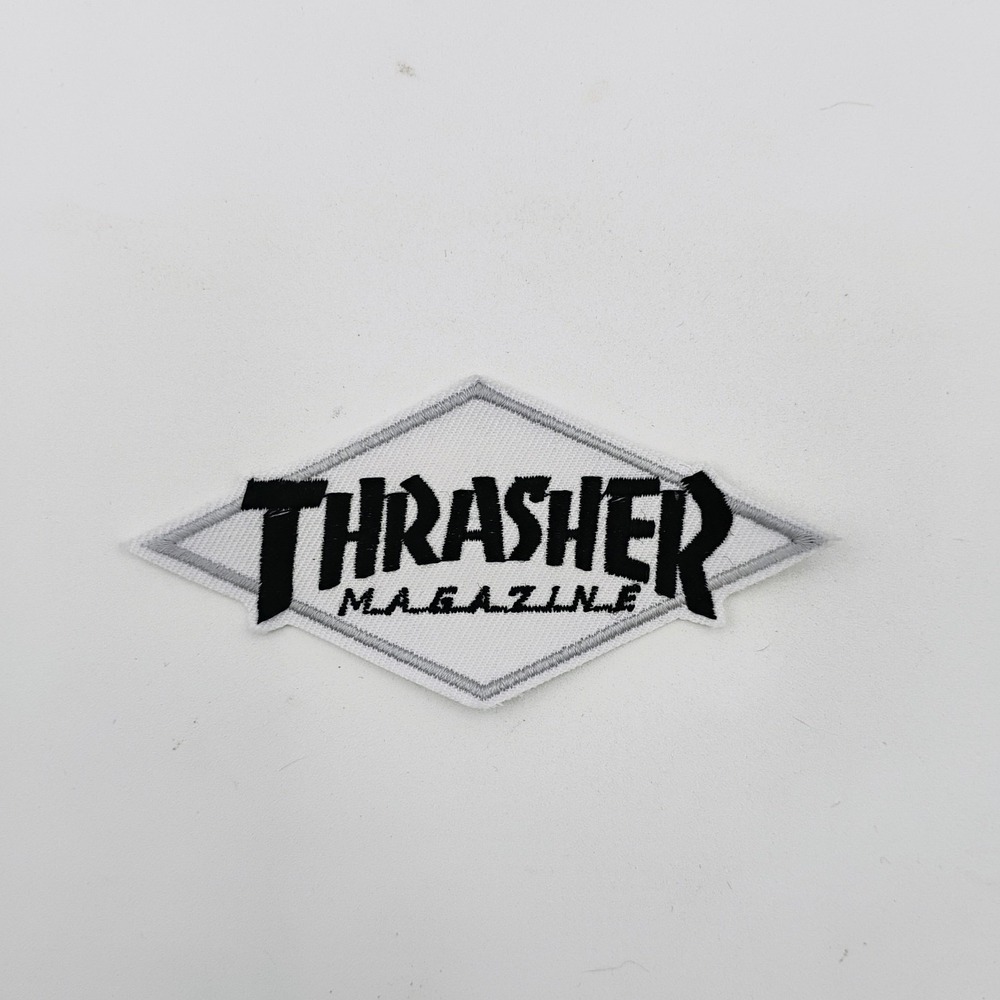 Thrasher Magazine Embroidered Diamond Iron On Patch Skate VTG 1990's 2000's Y2K